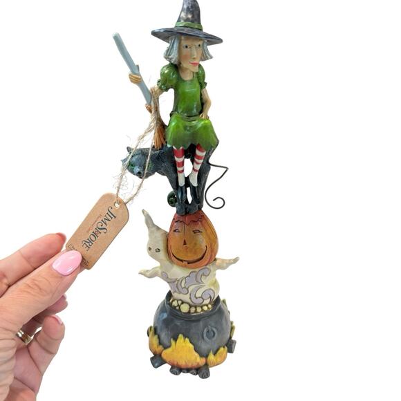 Jim Shore " Recipe For Fright" Halloween #6006698 Witches Brew By ENESCO NEW - Picture 6 of 10